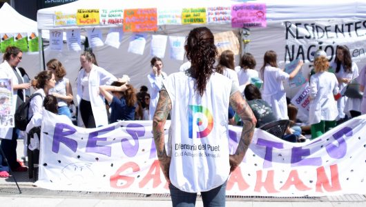 protesta de trabajadores residentes de hospitales públicos nacionales